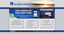 Desktop Screenshot of bankofhemet.com